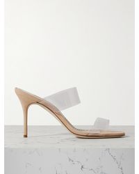 Manolo Blahnik - Scolto 90 Pvc Mules - Lyst