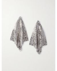 Rabanne - Pixel Flow-Tone Earrings - Lyst