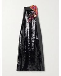 ‎Dima Ayad - Sequined Organza Gown - Lyst