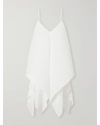 JW Anderson - Asymmetric Pleated Crepe De Chine Cami - Lyst