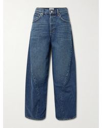 Agolde - Twist Organic High-Rise Wide-Leg Jeans - Lyst