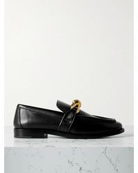 Bottega Veneta - Astaire Embellished Leather Loafers - Lyst