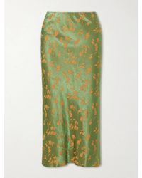 Dries Van Noten - Floral-Jacquard Cloqué Midi Skirt - Lyst