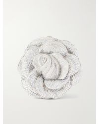 Judith Leiber - Rose Desiree Crystal-Embellished-Tone Clutch - Lyst