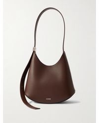 Jil Sander - Kleine Schultertasche Aus Leder Mit Verzierung - Lyst