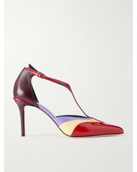 Rabanne - Color-Block Patent-Leather Pumps - Lyst