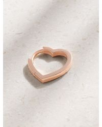 Repossi - Antifer Heart Small 18-Karat Rose Single Earring - Lyst