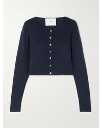 arch4 - Naples Cropped Silk And Cashmere-Blend Cardigan - Lyst
