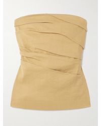 TOVE - Izel Linen Bandeau Top - Lyst