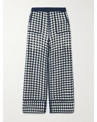 FARM Rio - Crocheted Cotton-Blend Wide-Leg Pants - Lyst