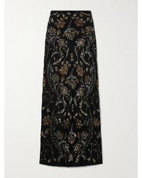 Veronica Beard - Jupe Longue En Crêpe À Ornements Medina - Lyst
