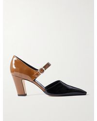 Aeyde - Isidora Two-Tone Patent-Leather Mary Jane Pumps - Lyst