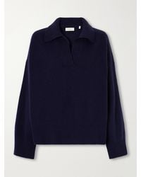 SKALL - Dean Oversized Rib-Trimmed Merino Wool Polo Sweater - Lyst