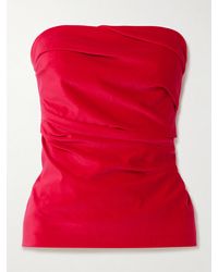 TOVE - Izel Bandeau-Oberteil Aus Samt Aus Einer Baumwoll-Modalmischung Mit Stretch-Anteil - Lyst