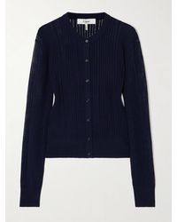 Chloé - Cardigan Aus Gerippter Wolle - Lyst