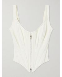 Wiederhoeft - Zip Denim Corset - Lyst