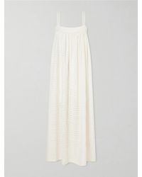 lemlem - Eda Striped Cotton-Gauze Midi Dress - Lyst