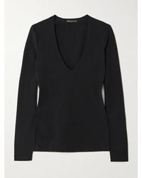 James Perse - Lotus Cotton-Blend Jersey T-Shirt - Lyst