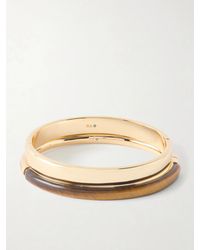 Roxanne Assoulin - The Classic Stone Hinge Set Of Two-Tone Tiger's Eye Bangles - Lyst
