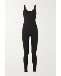 Damen Bekleidung Jumpsuits und Overalls Playsuits Net Sustain Playsuit Aus Recyceltem Stretch-material in Grün GIRLFRIEND COLLECTIVE Synthetik 