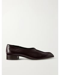 KHAITE - Colt Leather Slip-On Loafers - Lyst