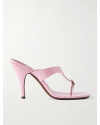 Herbert Levine - Kiss And Tell 100 Embellished Textured-Leather Sandals - Lyst