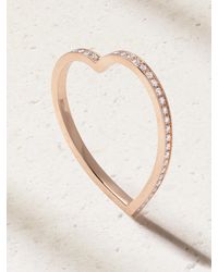 Repossi - Antifer Heart 18-Karat Diamond Ring - Lyst