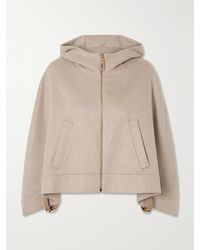 Max Mara - Hooded Wool, Silk And Cashmere-Blend Jacket - Lyst