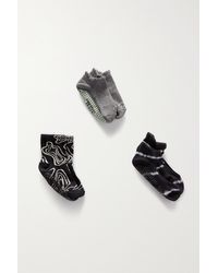 Pointe Studio Fashion Studio Set Aus Drei Paar Socken Aus Einer Baumwollmischung - Schwarz