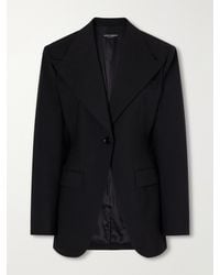 Dolce & Gabbana - Darted Wool-Blend Gabardine Blazer - Lyst