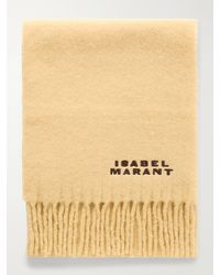 Isabel Marant - Firny Fringed Embroidered Alpaca-Blend Scarf - Lyst