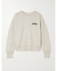 Isabel Marant - Shad Sweatshirt Aus Jersey Aus Einer Biobaumwollmischung Mit Stickerei - Lyst