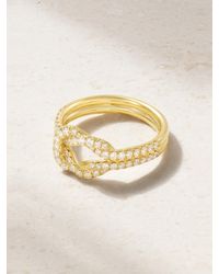Anita Ko - Knot 18-Karat Diamond Ring - Lyst