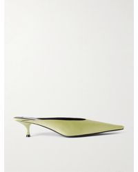 Victoria Beckham - Sloan Mules Aus Satin - Lyst