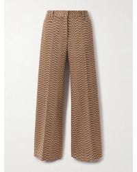 Missoni - Caperdoni Wool And Cotton-Blend Straight-Leg Trousers - Lyst