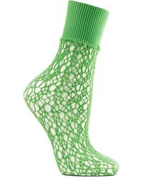 Wolford Fishnet Socks - Green
