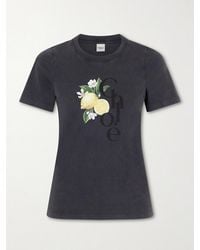 Chloé - Printed Cotton-Jersey T-Shirt - Lyst