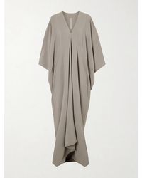 Rick Owens - Tommykite Draped Crepe Maxi Dress - Lyst