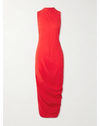 Jacquemus - The J Asymmetrisches Kleid Aus Crêpe Mit Falten - Lyst