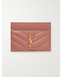 Saint Laurent - Cassandre Matelassé Leather Cardholder - Lyst