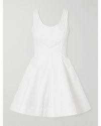 Brandon Maxwell - Poppy Cotton-Poplin Mini Dress - Lyst