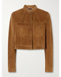 Tom Ford - Cropped Suede Jacket - Lyst