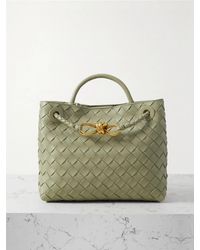 Bottega Veneta - Andiamo Small Intrecciato Leather Tote - Lyst