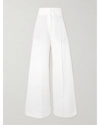 Brunello Cucinelli - Hose Mit Weitem Bein Aus Twill - Lyst