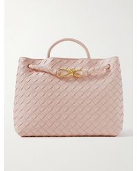 Bottega Veneta - Andiamo Medium Intrecciato Leather Tote - Lyst
