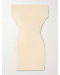 Jacquemus - Cubista Off-The-Shoulder Open-Back Stretch-Knit Mini Dress - Lyst