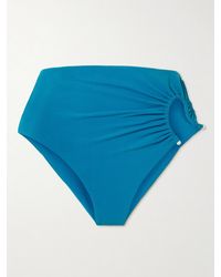 Christopher Esber - Crescent Bikini-Höschen Mit Cut-Out, Raffungen Und Verzierungen - Lyst