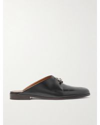 McQueen - T-Bar Leather Mules - Lyst