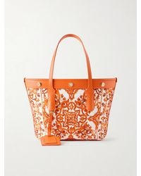 Dolce & Gabbana - Kendra Printed Logo-Embellished Leather-Trimmed Canvas Shoulder Bag - Lyst
