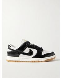Nike - Dunk Low Croc-Effect Leather And Suede Sneakers - Lyst